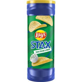 Lay's Stax Potato Crisps Sour Cream & Onion 5 1/2 Oz