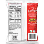 Cheetos Simply Crunchy Cheese Flavored Snacks White Cheddar 2 5/8 oz