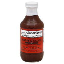 Stricklands Gourmet, Hot Bar-B-Q-Sauce, 18 Fl oz