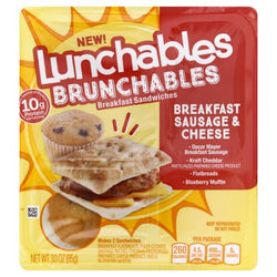 Lunchables Breakfast Sandwiches, Sausage & Cheese 30 oz