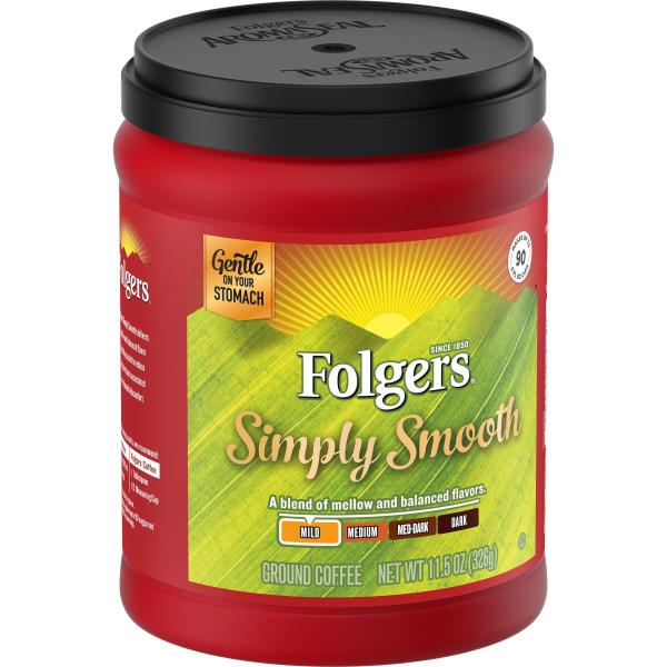 Folgers Simply Smooth Ground  Coffee 11.5 oz