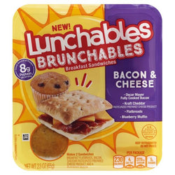 Lunchables Breakfast Sandwiches, Bacon & Cheese 23 oz