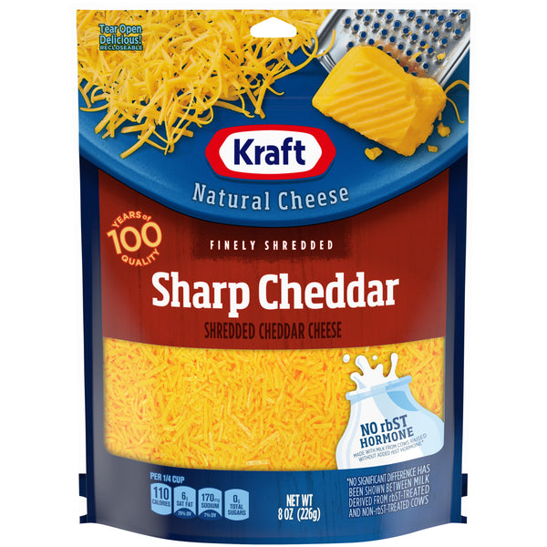 Kraft Natural Shredded Sharp Cheddar