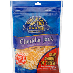 Crystal Farms Natural Cheddar Jack - 8 oz bag