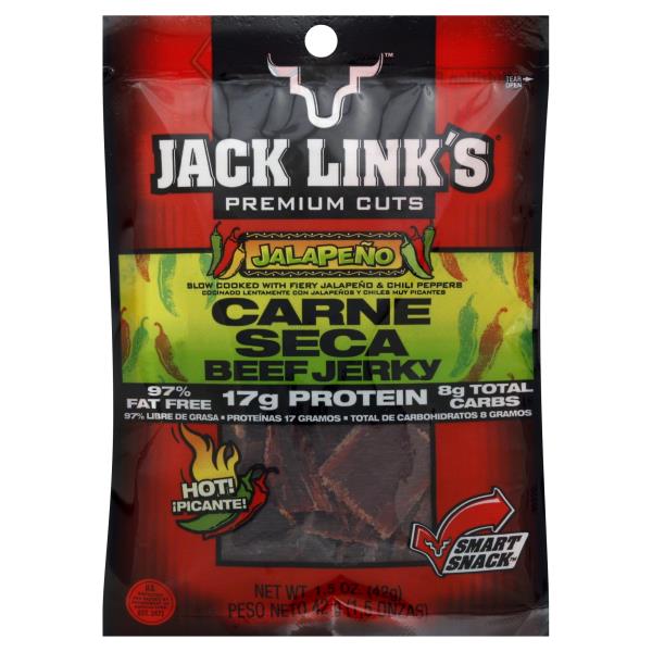 Jack Link's Premium Cuts Beef Jerky, Jalapeno 1.5 oz