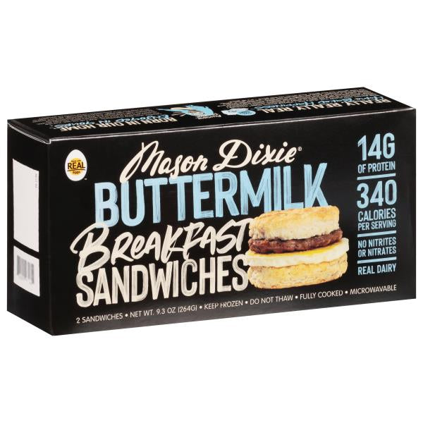 Mason Dixie Breakfast Sandwiches, Buttermilk 2 ct