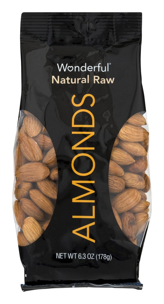 Wonderful Natural Raw Almonds 6.3 oz