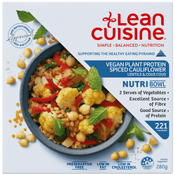 Lean Cuisine Vegan Plant Protein Spiced Cauliflower Nutri Bowl