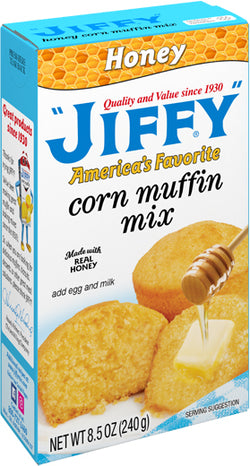 Jiffy Honey Corn Muffin Mix 8.5 oz (Vegetarian)