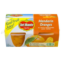 Del Monte Mandarin Oranges 4, 4 oz cups