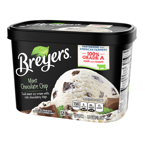 Breyers Mint Chocolate Chip Ice Cream (15 quarts)