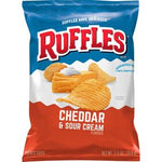 Ruffles Potato Chips Cheddar & Sour Cream Flavored 2 1/2 oz