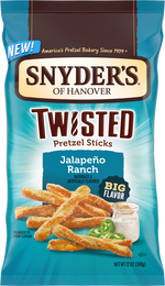 Snyder’s Jalapeño Ranch Twisted Pretzel Sticks 12 oz