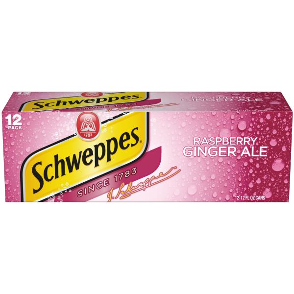 Schweppes Ginger Ale Raspberry 12 oz 12 ct