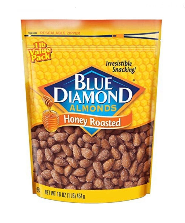 Blue Diamond Honey Roasted Almonds 16 oz