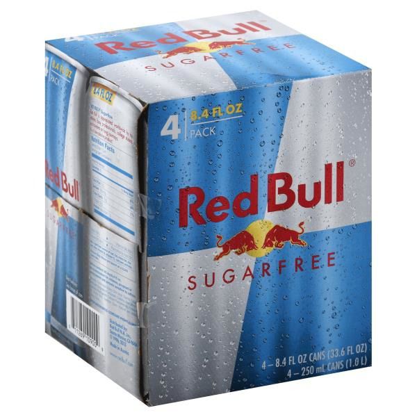 Red Bull Sugar Free Energy Drink - 4 x 8.4 fl oz