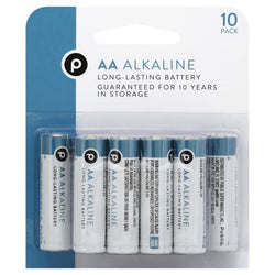 Publix AA Alkaline Batteries - 10 ct